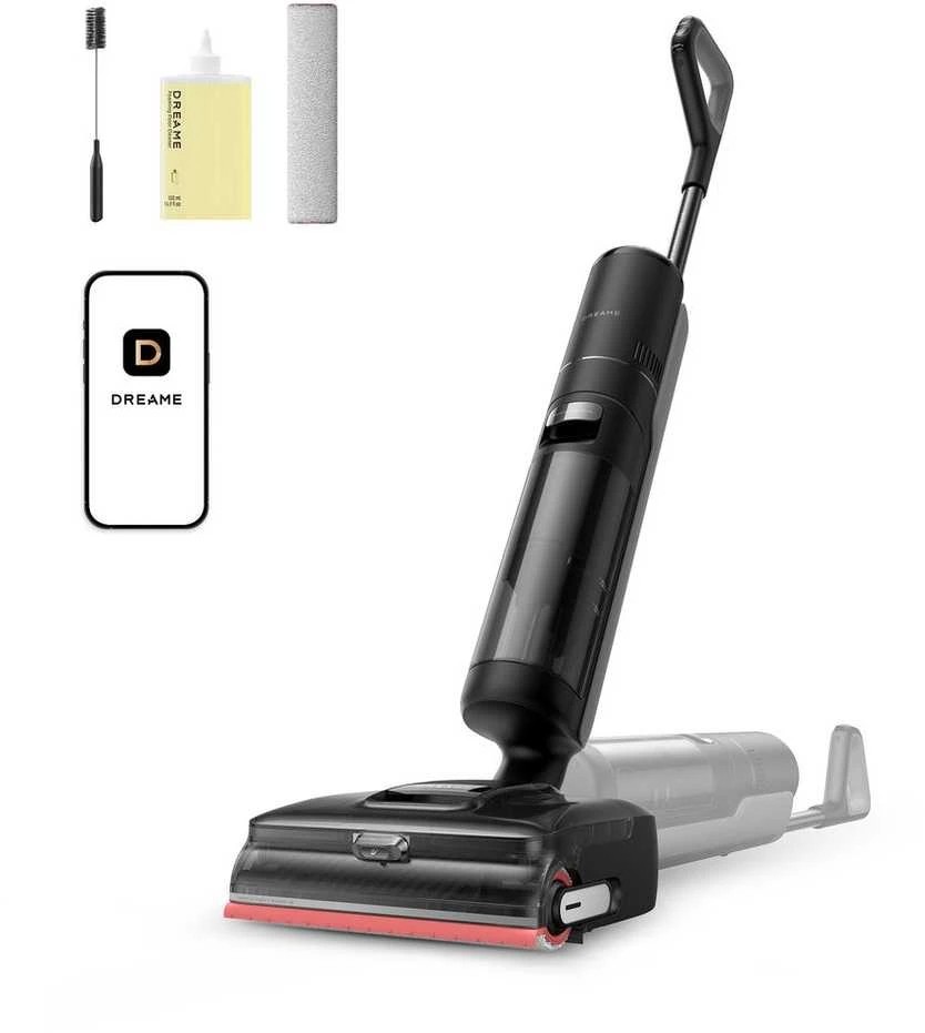 Sauso ir drėgno valymo dulkių siurblys Dreame H15 Pro FoamWash, Juodas