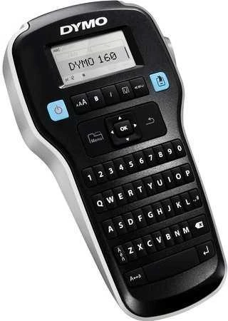 DYMO LabelManager 160 etikečių spausdintuvo pradinis rinkinys su 3 D1 etikečių juostos ritinėliais | Nešiojamasis etikečių spausdinimo aparatas | QWERTY klaviatūra | Idealiai tinka biurui ar namams