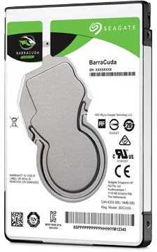 „SEAGATE Barracuda 500GB“ kietasis diskas SATA 6Gb/s 5400rpm 2,5 colio 7 mm aukščio 128 MB talpykla, juodos spalvos