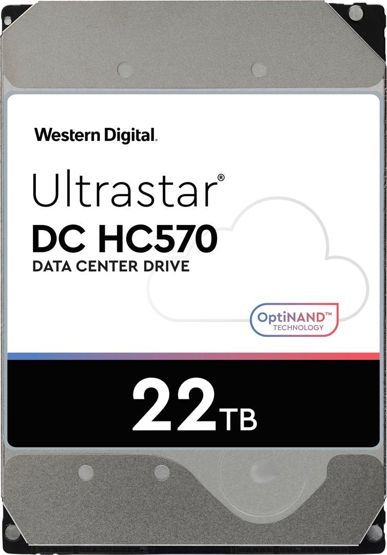 Kietasis diskas „Sandisk“ standžiųjų diskų serveris WD/HGST ULTRASTAR DC HC570 (3,5 colio, 22 TB, 512 MB, 7200 aps./min., SATA 6 Gb/s, 512E SE NP3), SKU: 0F48155