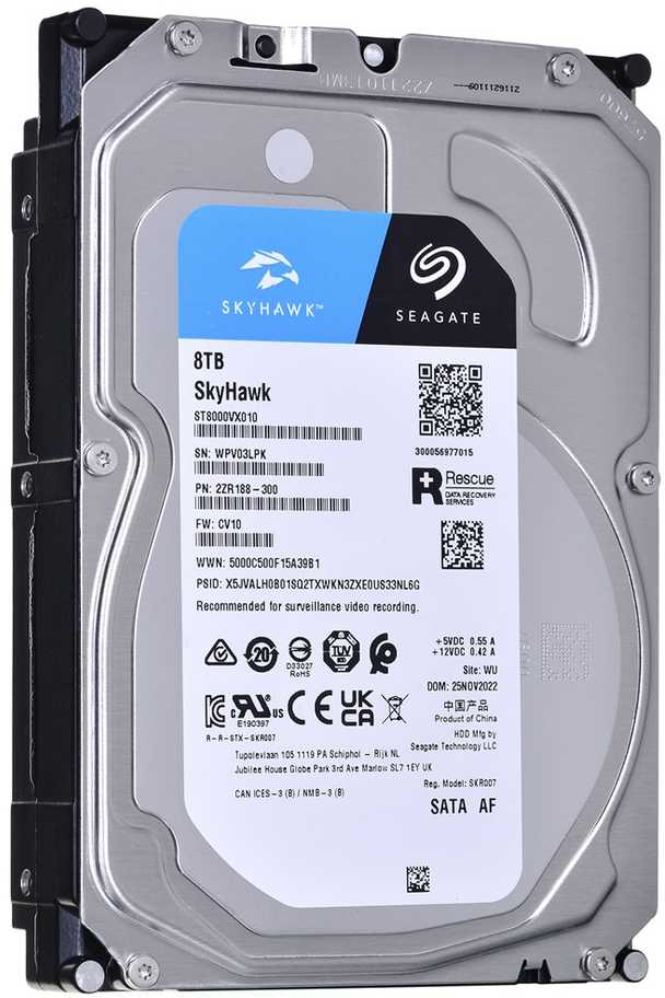 Dysk twardy hdd seagate skyhawk 8tb 3,5" sata st8000vx010