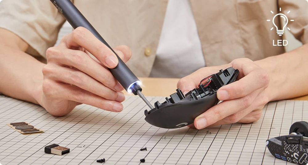 Fanttik E1 Max 3.7V elektrinių atsuktuvų rinkinys (grąžtas)