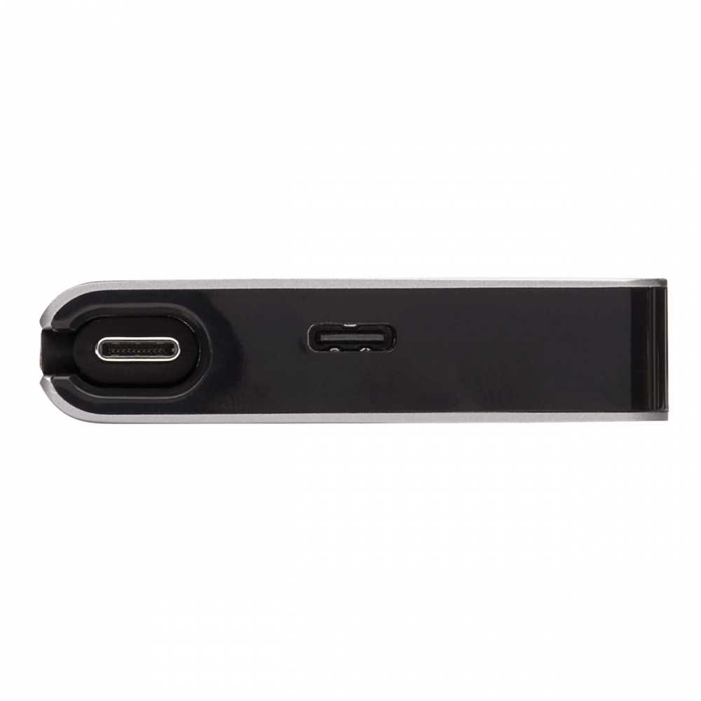 „Eaton Tripp Lite“ USB-C dokas – 4K HDMI, USB 3.2 Gen 1, USB-A šakotuvas, GbE, atminties kortelė, 100 W PD įkrovimas, nuimamas laidas