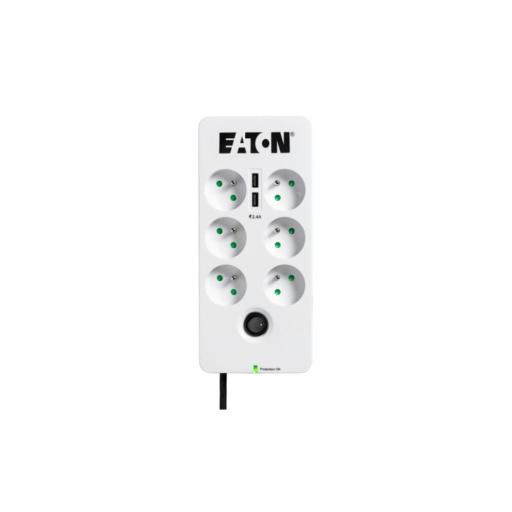 Eaton PB6UF viršįtampių ribotuvas 6 AC išvestis(ys / čių) 220 - 250 V Juoda, Balta