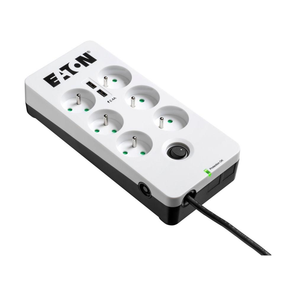 Eaton PB6UF viršįtampių ribotuvas 6 AC išvestis(ys / čių) 220 - 250 V Juoda, Balta