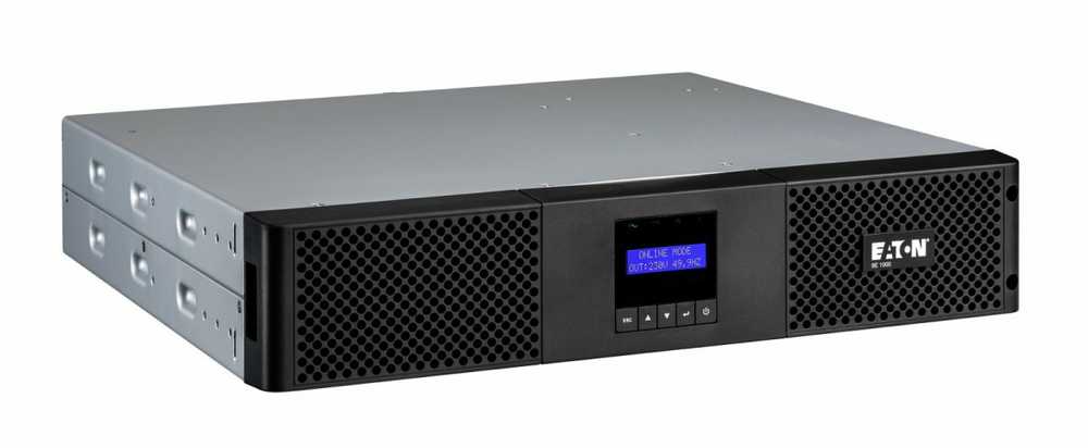 EATON 9E UPS AC 200/220/230/240V 900W 1000VA RS-232 USB išvesties jungtys 4 2U Juodas