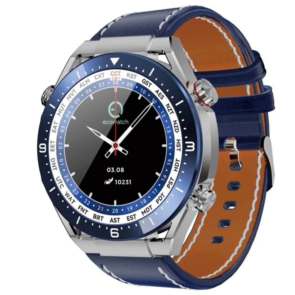 Išmanusis laikrodis Maxcom Ecowatch 1 sidabrinė