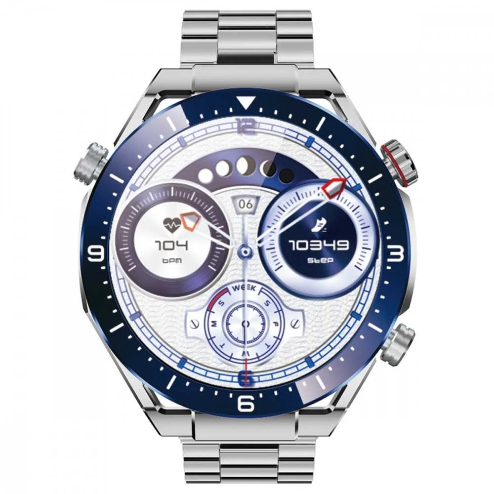 Išmanusis laikrodis Maxcom Ecowatch 1 sidabrinė