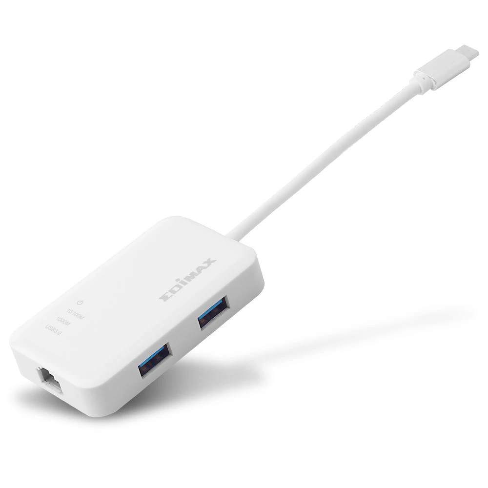 Edimax EU-4308 USB-C iki 3 prievadų USB 3.0 Gigabit Ethernet Hub