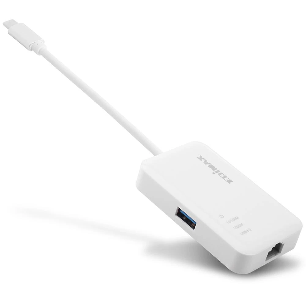 Edimax EU-4308 USB-C iki 3 prievadų USB 3.0 Gigabit Ethernet Hub