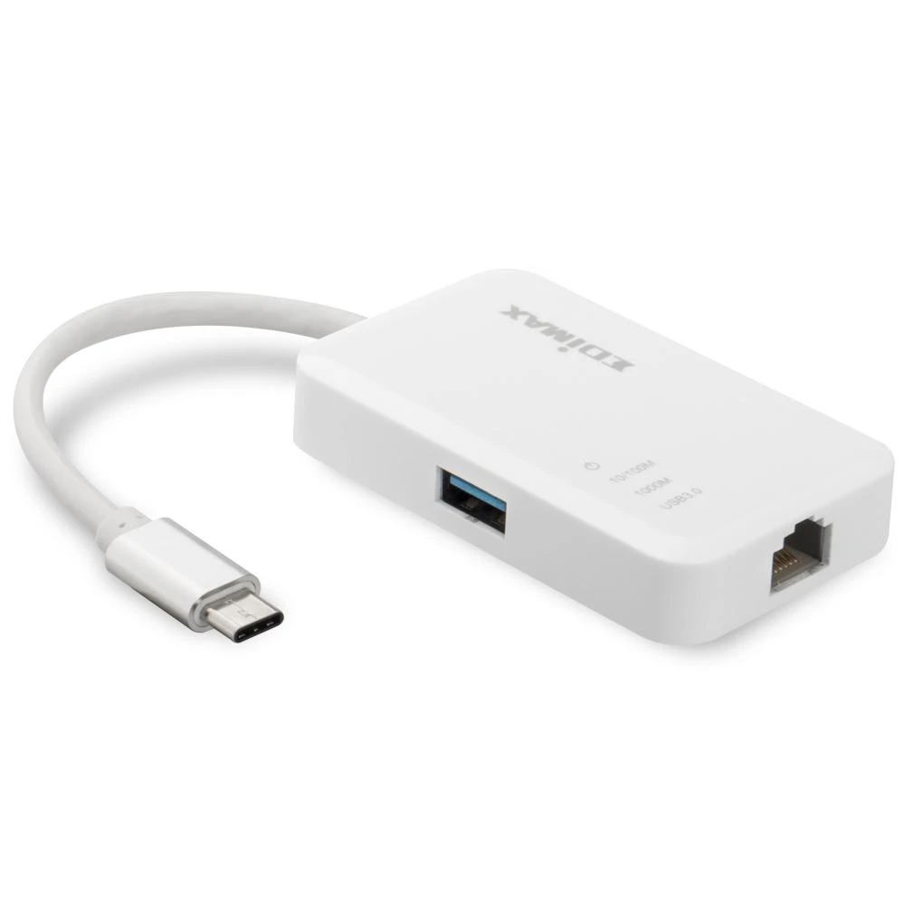 Edimax EU-4308 USB-C iki 3 prievadų USB 3.0 Gigabit Ethernet Hub