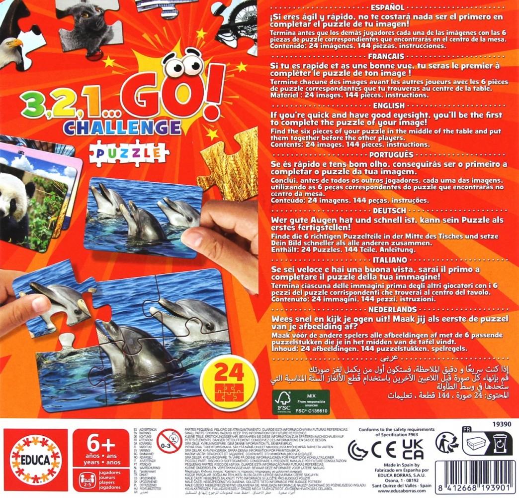 Educa Žaidimas 3,2,1...GO! CHALLENGE Dėlionė 6-99metų