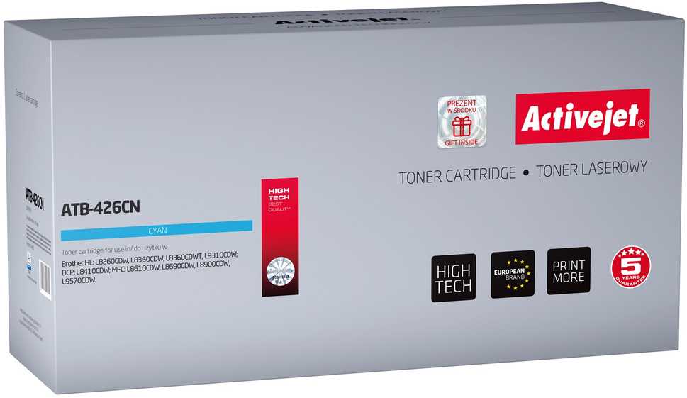 Toneris Activejet ATB-426CN (pakaitinis Brother TN-426C, Supreme, 6500 psl., mėlynas)