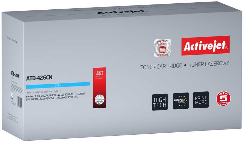 Toneris Activejet ATB-426CN (pakaitinis Brother TN-426C, Supreme, 6500 psl., mėlynas)