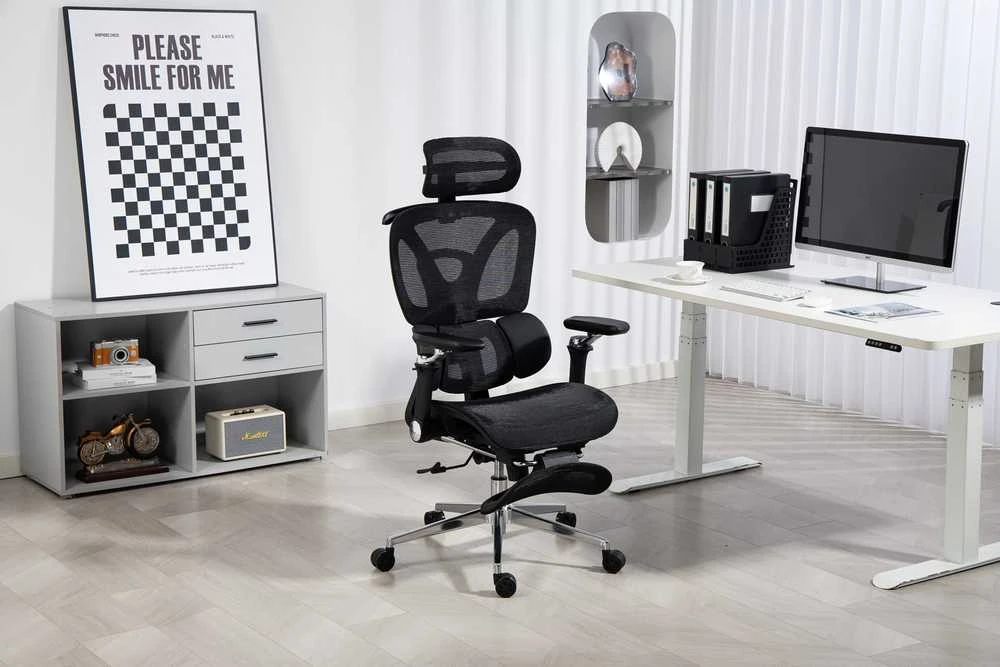 Effiki Activejet fotel biurowy ergonomiczny yk848 juoda