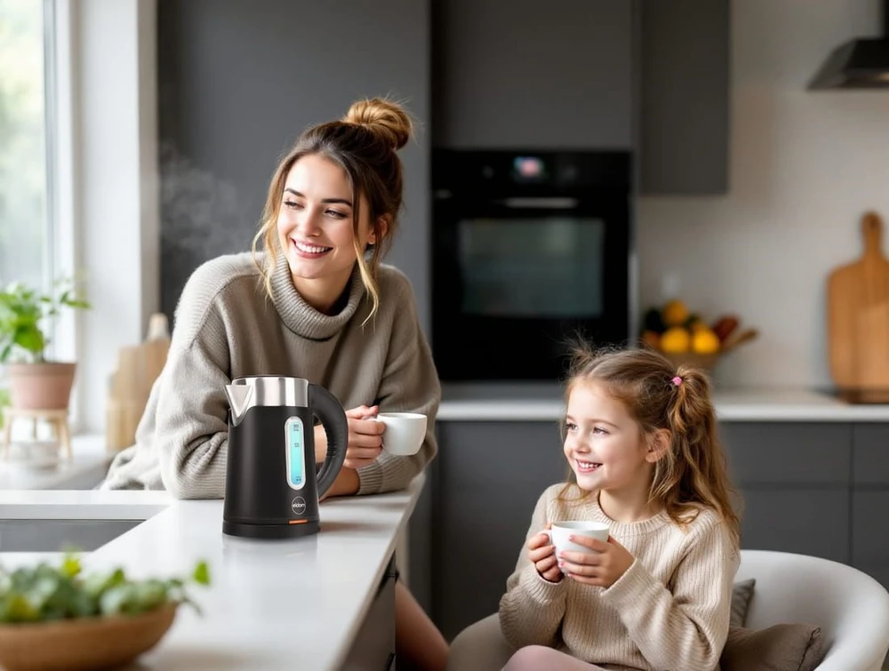 ELDOM C185 C TRIPO CORDLESS KETTLE 0.8 L 1000 W Juoda