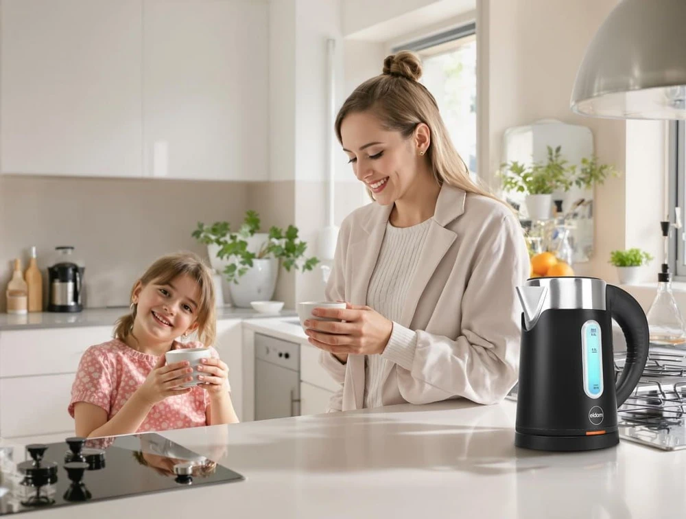 ELDOM C185 C TRIPO CORDLESS KETTLE 0.8 L 1000 W Juoda