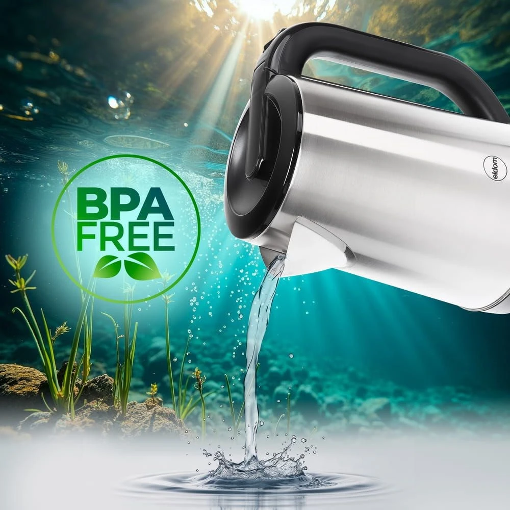 ELDOM CS30 ACERO CORDLESS KETTLE 2.0 L 2000 W Sidabrinis
