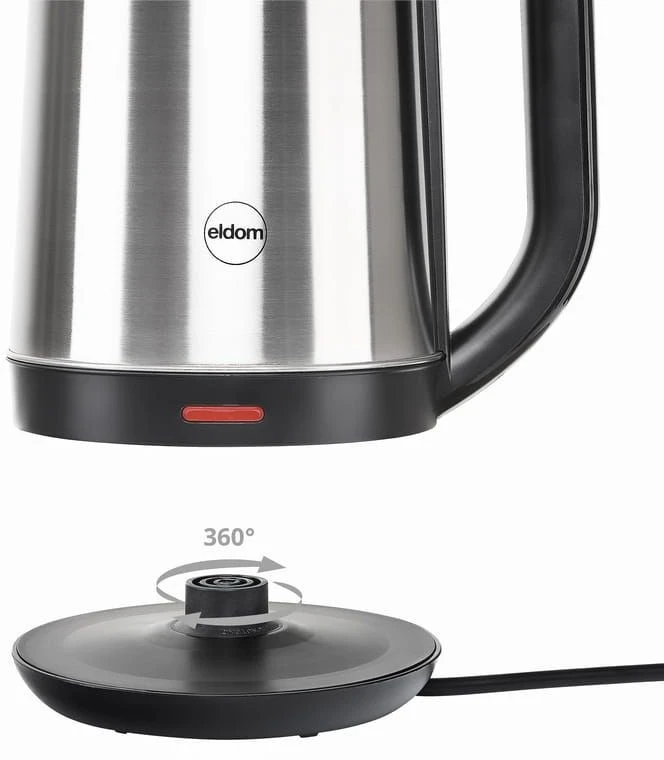 ELDOM CS30 ACERO CORDLESS KETTLE 2.0 L 2000 W Sidabrinis