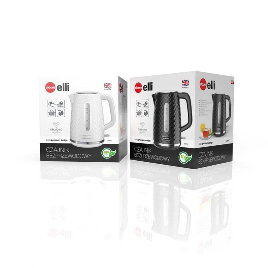 Elektrinis Virdulys - Eldom C280B Elli 1,7 L 2200 W Baltas