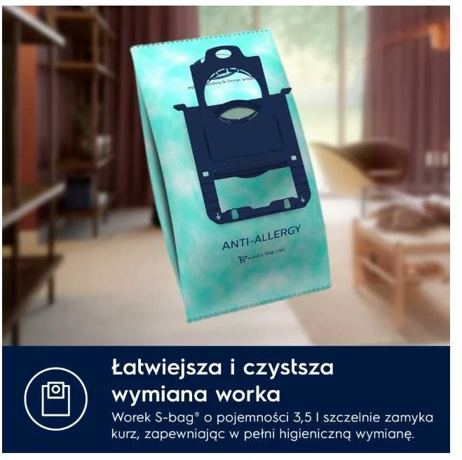Electrolux PD82-ALRGT 3,5 L cilindrinis vakuuminis sausas 650 W dulkių maišelis