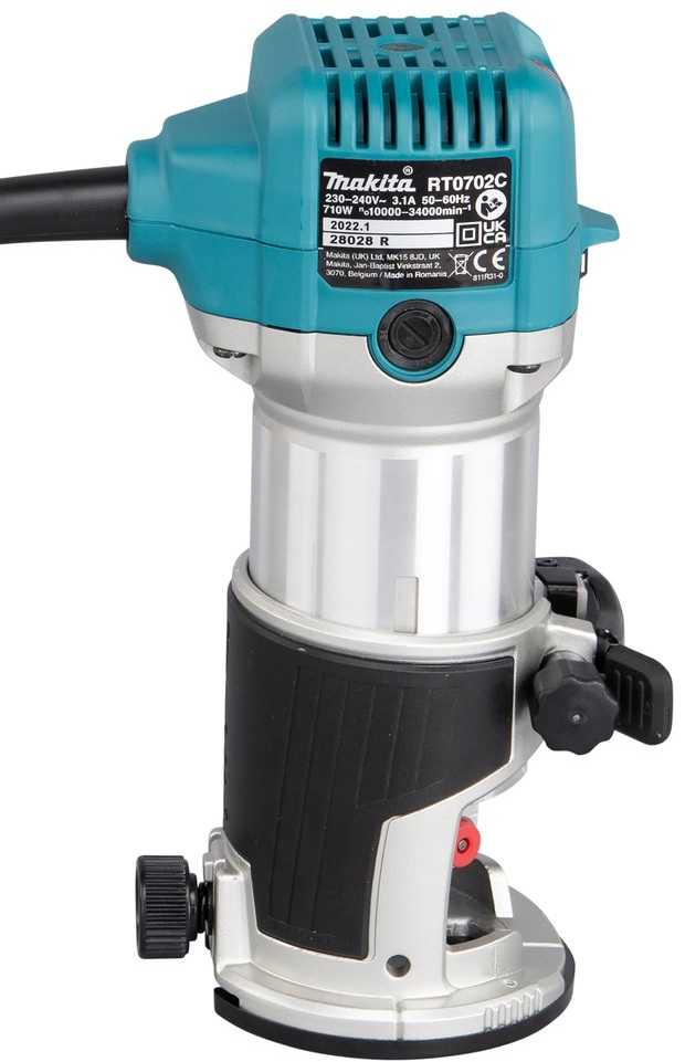 Elek 710w Makita RT0702c frezavimo ir pjovimo stakles