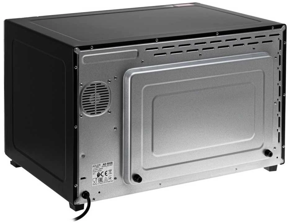 Mikrobangų krosnelė Adler Electric orkaitė | AD 6028 | 60 L | 2000 W | Juodas