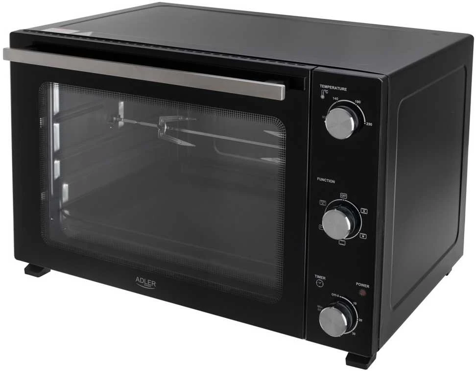 Mikrobangų krosnelė Adler Electric orkaitė | AD 6028 | 60 L | 2000 W | Juodas