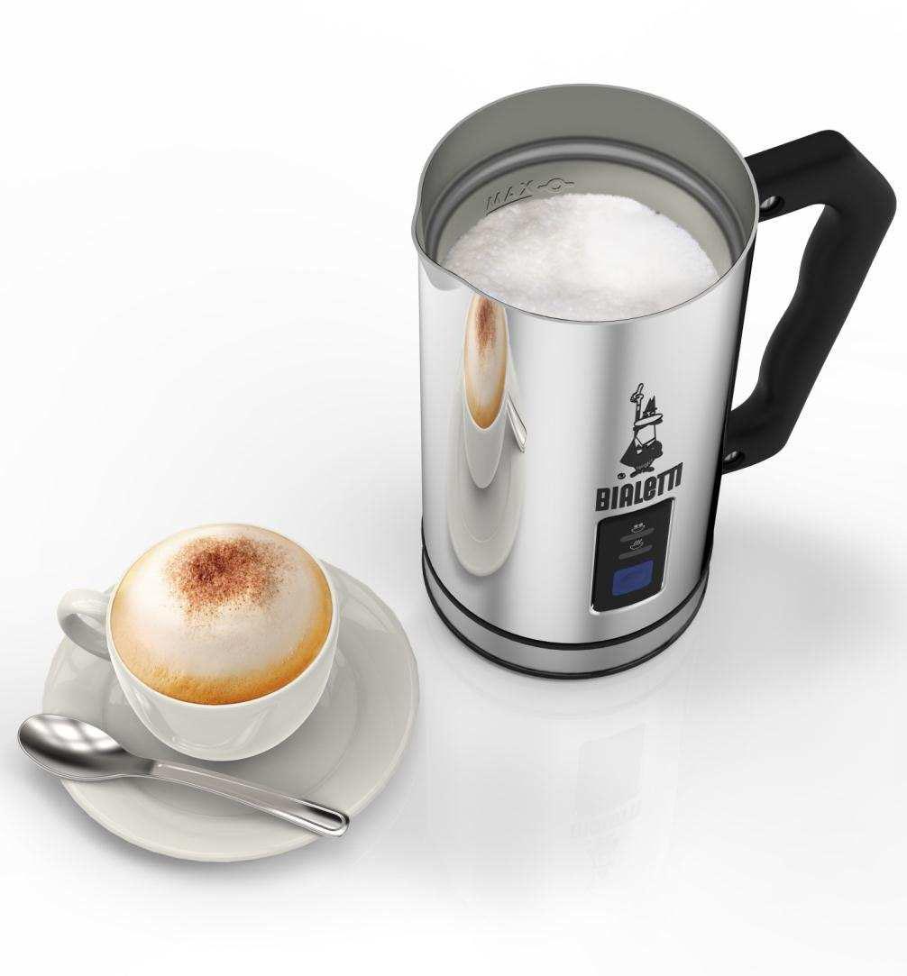 Bialetti MK01 Automatinis pieno putų plaktuvas, Nerūdijančiojo plieno