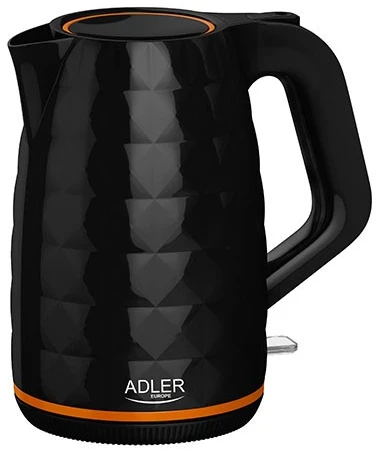 Adler | Virdulys | AD 1277 | Standard | 2200 W | 1.7 L | Plastic | 360° rotational base | Juodas