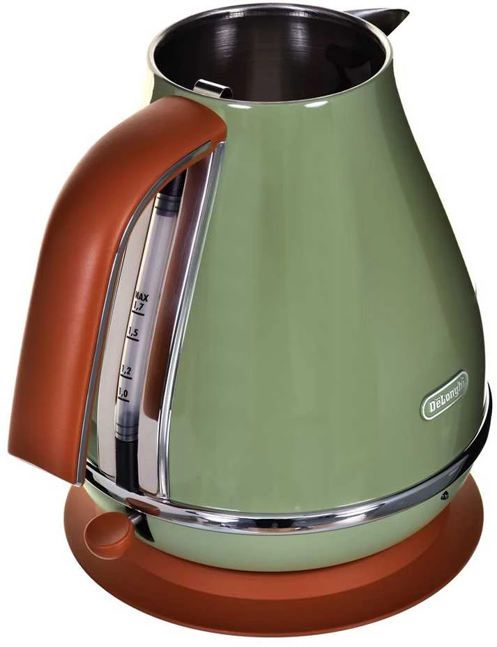 Elektrinis virdulys delonghi icona vintage kbov 2001.gr (2000w 1.7l; spalva oliwkowy)