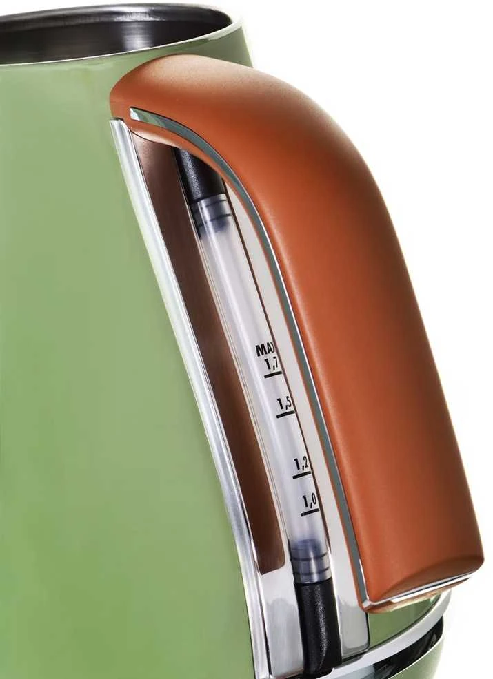 Elektrinis virdulys delonghi icona vintage kbov 2001.gr (2000w 1.7l; spalva oliwkowy)