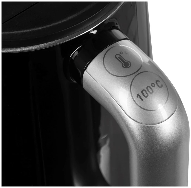 TEFAL Virdulys KO854830 Smart'n Light Electric, 1800 W, 1 L, Plastikinis, 360° sukamasis pagrindas, Juodas