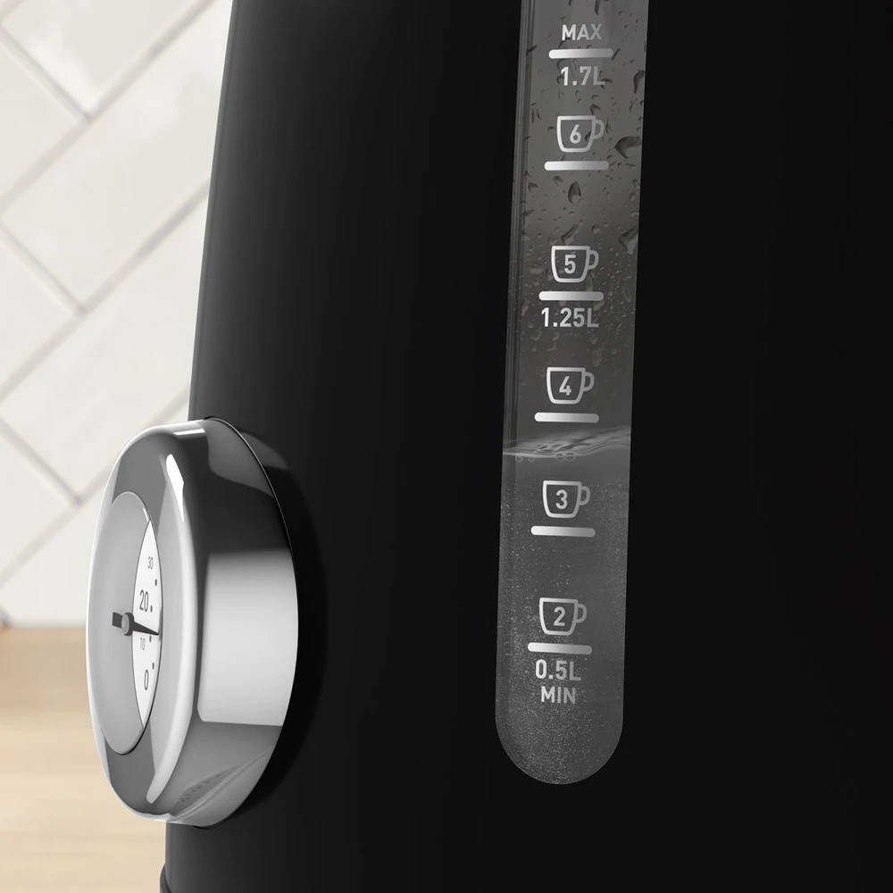 Tefal Soleil KO3558E0 electric virdulys 1.7 L 2400 W Juodas