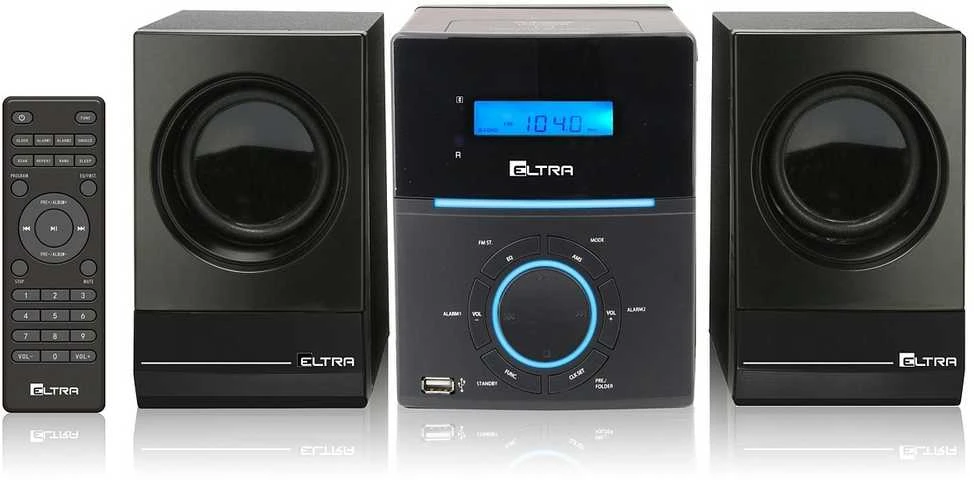 Muzikinis centras Eltra Mėlyna Neptun Mėlyna BT CD USB bokštas