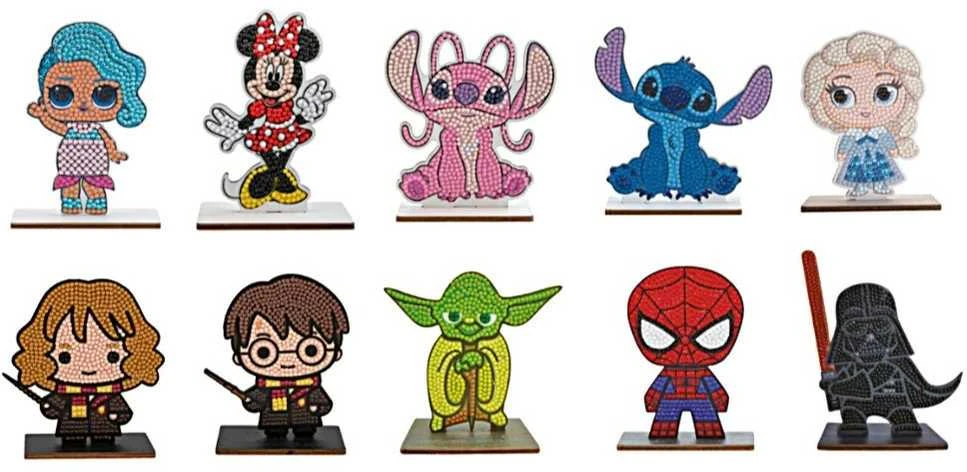 Deimantinė mozaika Crystal Art Biddies 10 personažų rinkinys