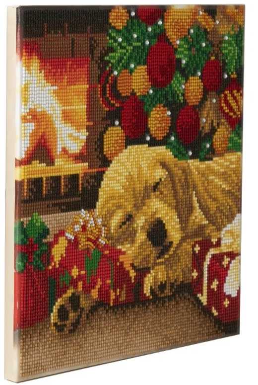 Paveikslas ant drobės 30x30cm su Labrador Epee mozaika