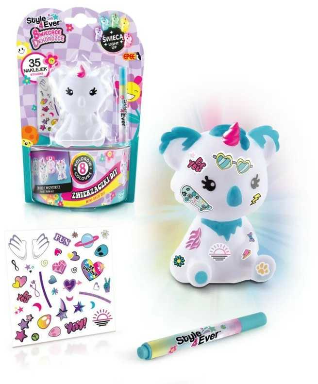 GLOWING DECO CORNS GLOWING FIGURINE DIY UNICORN KOALA EPEE