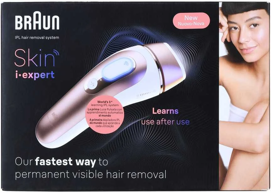 Fotoepiliatorius Braun Silk-Expert Pro IPL PL7253,  Intensyvaus pulso šviesa (IPL) „Rose Gold“, Balta