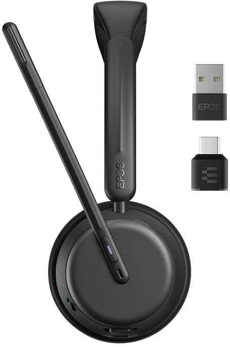 Ausinės Epos IMPACT 1000 MS UC ANC WL USB-C+A stovas