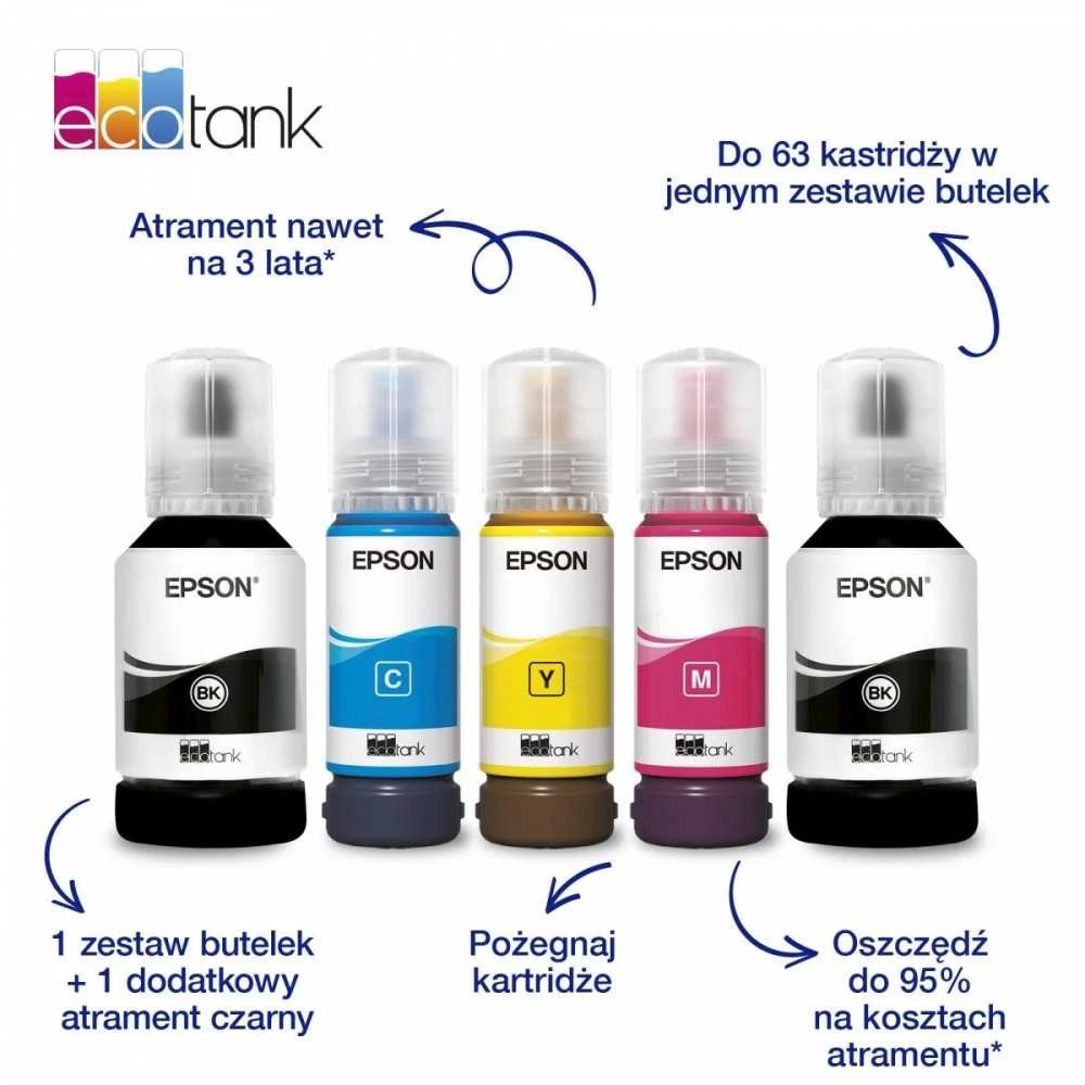 Spausdintuvas Epson | daugiafunkcis įrenginys | EcoTank L6370 | Inkjet | Spalvotas | A4 | Wi-Fi | Juodas