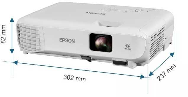 Projektorius Epson | EB-W53 | WXGA (1280x800) | 4000 ANSI lumens | Baltas