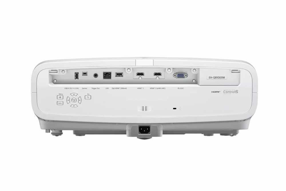 Epson Projektorius eh-qb1000w 3lcd 4k/3300l/5m:1/laser/balta