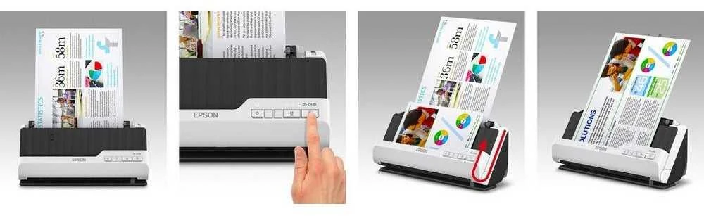 Skeneris Epson | Kompaktiškas stalinis skaitytuvas | DS-C330 | Lakštinis | Laidinis