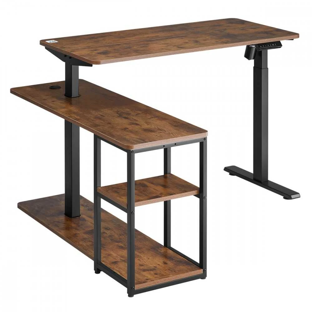 Ergo Office ER-450 L formos stalas su lentynomis