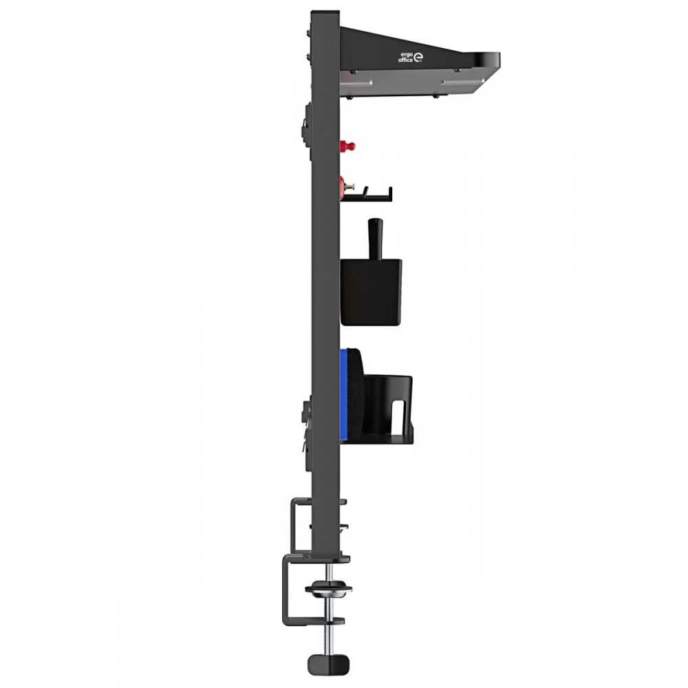 Ergo Office stalo pertvara/organizatorius, maks. apkrova 10 kg, balta ir kamštinė lenta, plotis 1250 mm, juoda, ER-300 B