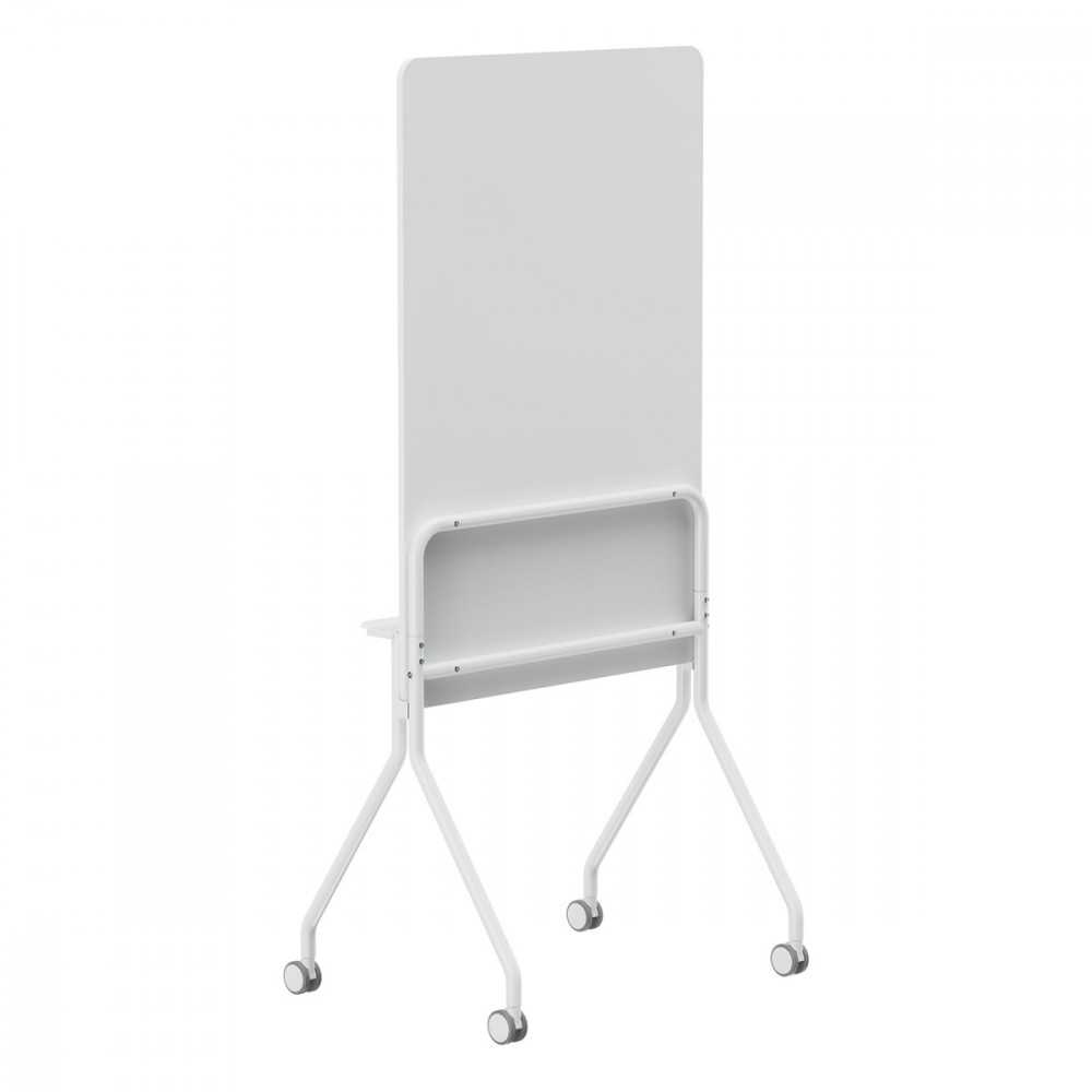 Laikiklis Mobili sausai valoma lenta „Ergo Office“, vertikali, balta, vienpusė, su lentyna, lentos matmenys 1190 x 790 mm, ER-3