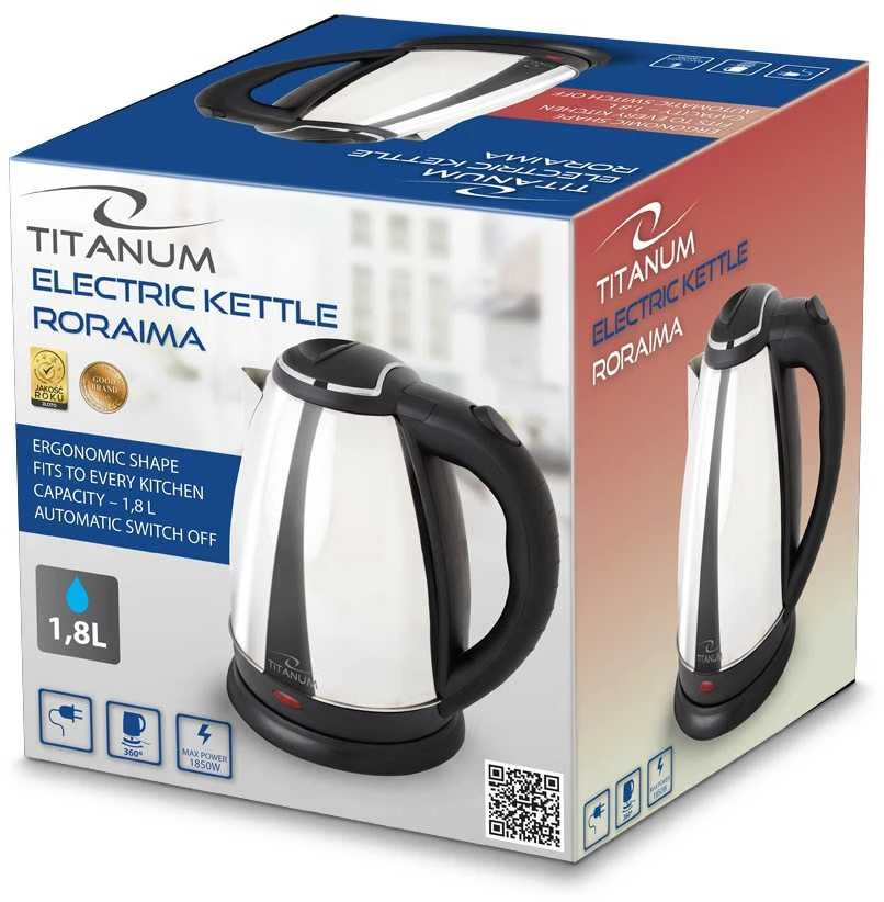 Esperanza Titanum virdulys elektrinis roraima 1.8 l sidabrinė tkk102s