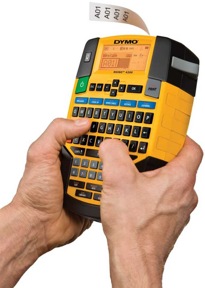 Etikečių spausdintuvas dymo rhino 4200 qwy eu / uk