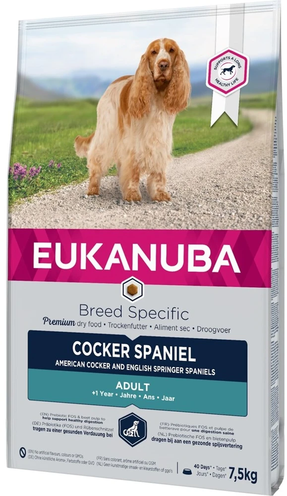 Eukanuba Adult Cocker Spaniel sausas maistas kokerspanieliams 7,5kg